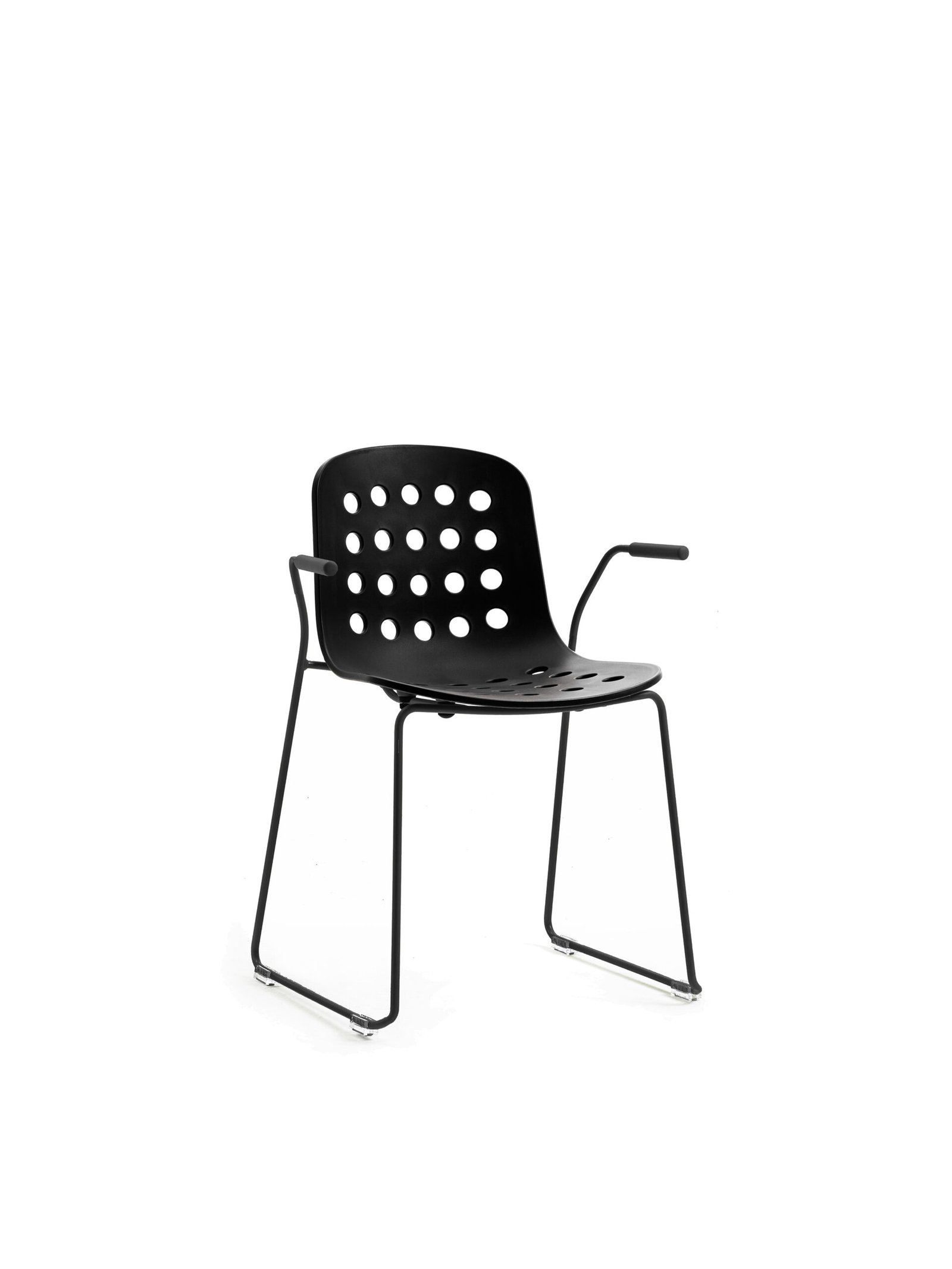 Holi Armchair - Sled Base - Open Shell — Toou Design